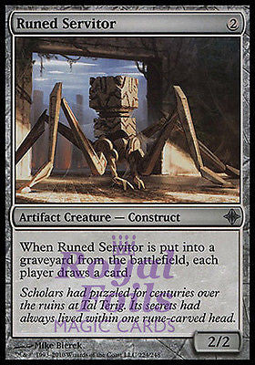 **4x FOIL Runed Servitor* ROE MTG Rise of Eldrazi Uncommon MINT artifact