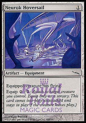 Neurok Hoversail 4x FOIL MDN MTG Mirrodin Common MINT artifact