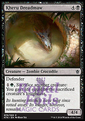 Kheru Dreadmaw 4x FOIL MTG KTK Khans of Tarkir Common MINT black green