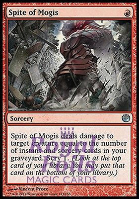 **2x FOIL Spite of Mogis** JOU MTG Journey Into Nyx Uncommon MINT red