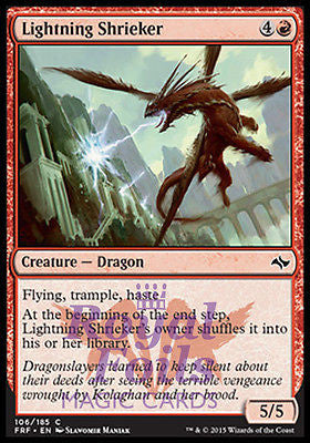 **4x FOIL Lightning Shrieker** FRF MTG Fate Reforged Common MINT red