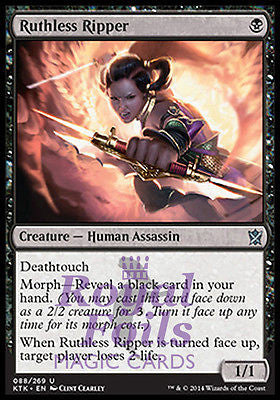 Ruthless Ripper 2x FOIL MTG KTK Khans of Tarkir Uncommon MINT black