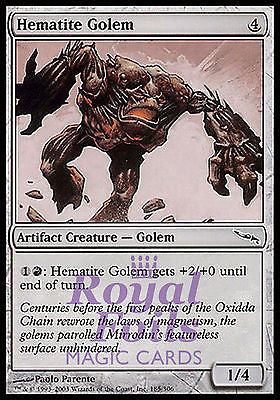 Hematite Golem 4x FOIL MDN MTG Mirrodin Common MINT artifact