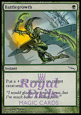 Battlegrowth 4x FOIL MDN MTG Mirrodin Common MINT green