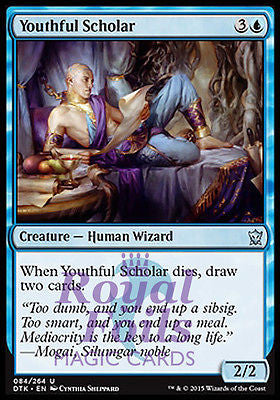 Youthful Scholar 2x FOIL DTK MTG Dragons of Tarkir Uncommon MINT blue