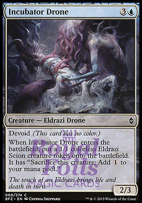 Incubator Drone 4x FOIL BFZ MTG Battle for Zendikar Common MINT blue