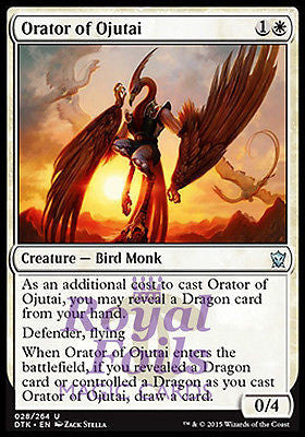 Orator of Ojutai 2x FOIL DTK MTG Dragons of Tarkir Uncommon MINT white