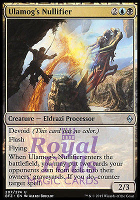 Ulamog's Nullifier 2x FOIL BFZ MTG Battle for Zendikar Uncommon MINT blue black
