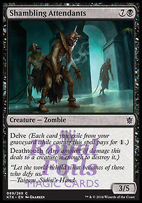 Shambling Attendants 4x FOIL MTG KTK Khans of Tarkir Common MINT black