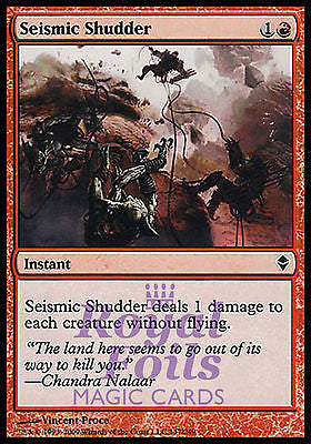 **4x FOIL Seismic Shudder** ZEN MTG Zendikar Common MINT red