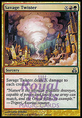 **2x FOIL Savage Twister** GPT MTG Guildpact Uncommon MINT red green