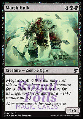 Marsh Hulk 4x FOIL DTK MTG Dragons of Tarkir Common MINT black