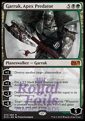 **1x FOIL Garruk Apex Predator** MTG M15 Core Set Mythic MINT black green