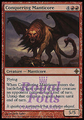 Conquering Manticore 3x FOIL ROE MTG Rise of Eldrazi Rare 2 MT + 1 NM red