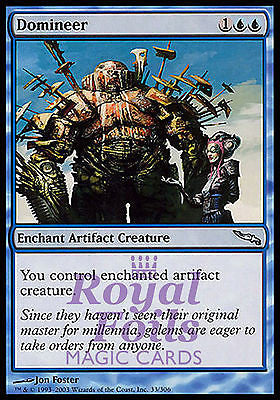 Domineer 2x FOIL MDN MTG Mirrodin Uncommon MINT blue