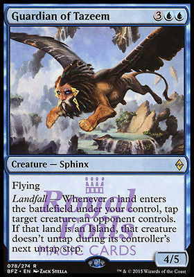 Guardian of Tazeem 2x FOIL BFZ MTG Battle for Zendikar Rare MINT blue