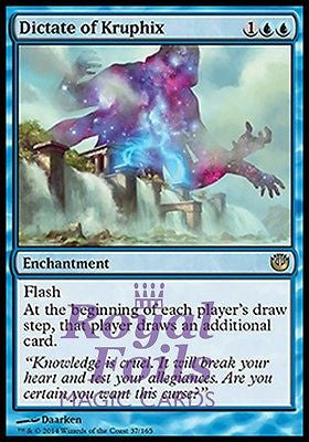 **1x FOIL Dictate of Kruphix** JOU MTG Journey Into Nyx Rare MINT blue