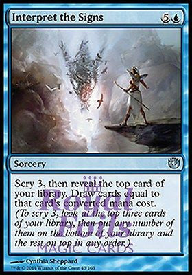 **2x FOIL Interpret the Signs* JOU MTG Journey Into Nyx Uncommon MINT blue