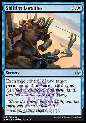 **2x FOIL Shifting Loyalties** FRF MTG Fate Reforged Uncommon MINT blue