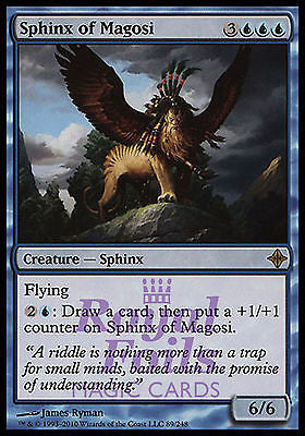 **2x FOIL Sphinx of Magosi** ROE MTG Rise of Eldrazi Rare 1 MT + 1 NM blue