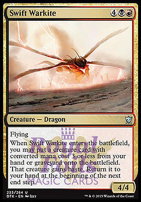 Swift Warkite 2x FOIL DTK MTG Dragons of Tarkir Uncommon MINT black red