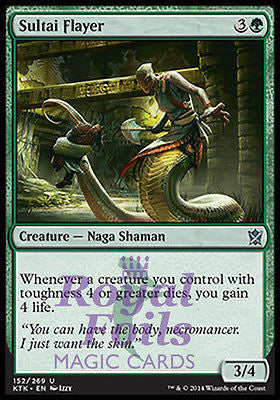 **4x FOIL Sultai Flayer* MTG KTK Khans of Tarkir Uncommon MINT green