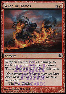 **4x FOIL Wrap in Flames** ROE MTG Rise of Eldrazi Common MINT red
