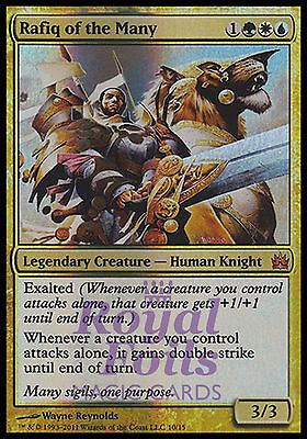 **1x FOIL Rafiq of the Many* MTG Legends From the Vault Mythic MINT green white blue