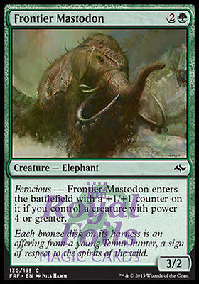 **4x FOIL Frontier Mastodon** FRF MTG Fate Reforged Common MINT green