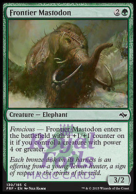 Frontier Mastodon 4x FOIL FRF MTG Fate Reforged Common MINT green