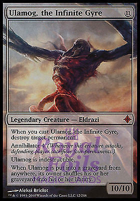 Ulamog the Infinite Gyre 1x FOIL ROE MTG Rise of Eldrazi Mythic NM legendary