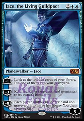 Jace the Living Guildpact 1x FOIL MTG M15 Core Set Mythic MINT blue