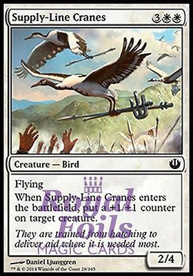 **4x FOIL Supply-Line Cranes** JOU MTG Journey Into Nyx Common MINT white