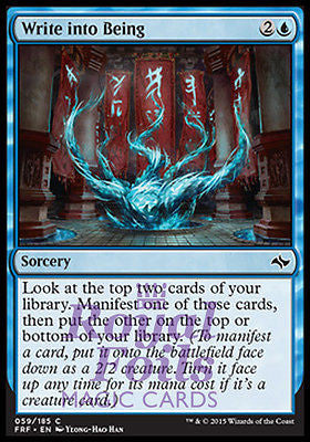 Write into Being 4x FOIL FRF MTG Fate Reforged Common MINT blue