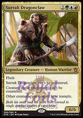 Surrak Dragonclaw 1x FOIL KTK MTG Khans of Tarkir Mythic MINT green blue red