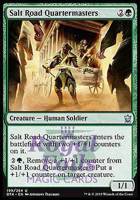 Salt Road Quartermasters 2x FOIL DTK MTG Dragons of Tarkir Uncommon MINT green