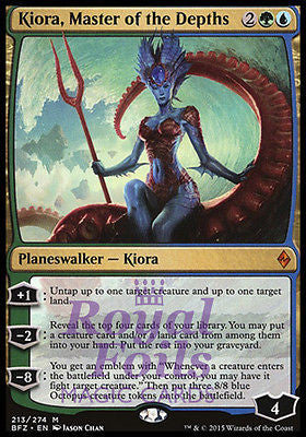Kiora, Master of the Depths 1x FOIL BFZ MTG Battle for Zendikar Mythic MINT