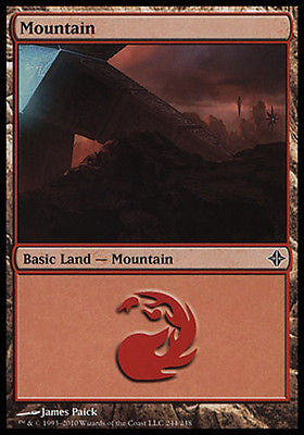 **2x FOIL Mountain #244** ROE MTG Rise of Eldrazi Basic Land MINT red