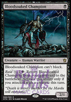 **1x FOIL Bloodsoaked Champion** MTG KTK Khans of Tarkir Rare MINT black