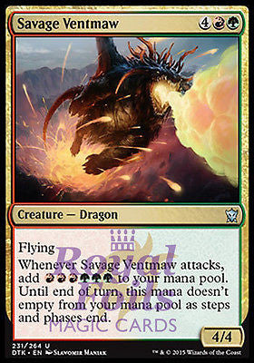 Savage Ventmaw 1x FOIL DTK MTG Dragons of Tarkir Uncommon MINT red green