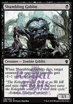Shambling Goblin 4x FOIL DTK MTG Dragons of Tarkir Common MINT black