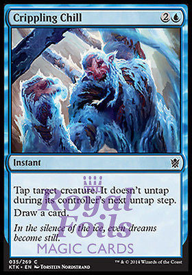Crippling Chill 4x FOIL MTG KTK Khans of Tarkir Common MINT blue