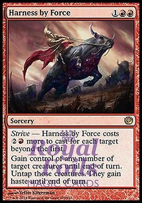 **2x FOIL Harness by Force** JOU MTG Journey Into Nyx Rare MINT red