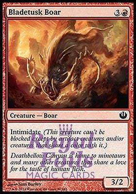 Bladetusk Boar 4x FOIL JOU MTG Journey Into Nyx Common MINT red