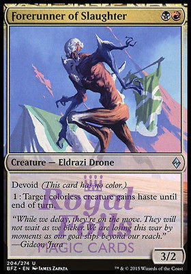 Forerunner of Slaughter 1x FOIL BFZ MTG Battle for Zendikar Uncommon MINT black red