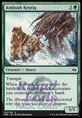 **4x FOIL Ambush Krotiq** FRF MTG Fate Reforged Common MINT green