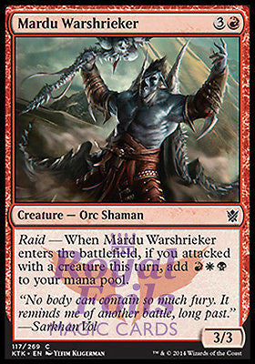 **4x FOIL Mardu Warshrieker** MTG KTK Khans of Tarkir Common MINT red