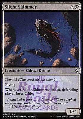 **4x FOIL Silent Skimmer** BFZ MTG Battle for Zendikar Common MINT black