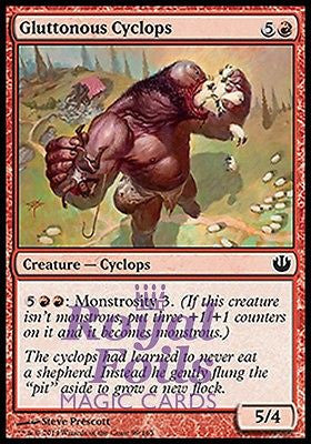 Gluttonous Cyclops 4x FOIL JOU MTG Journey Into Nyx Common MINT red