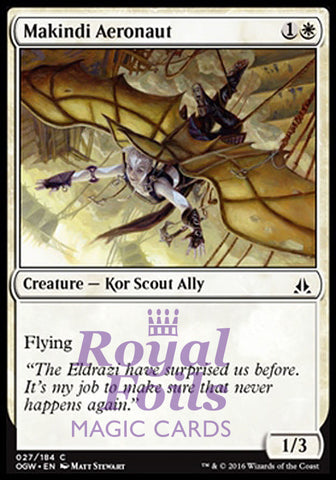Makindi Aeronaut 4x FOIL OGW MTG Oath of the Gatewatch Common MINT white